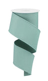 Craig Bachman Solid Diagonal Weave Wired Edge Ribbon, 2.5 Wide x 10 Yards (Sage Green, Polyester, Christmas)