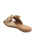Shoetopia Golden Bow Elegance Flat Slippers For Women & Girls /Eu36,Golden,3,B0F6TM8C5G