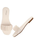Shoetopia Girls Girls-Flat-275 White Flat Sandal - 8 Uk (Girls-Flat-275-White),White,8,B0CQK4L8P4