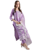 Gosriki Women'S Rayon Blend Straight Embroidered Kurta With Pant & Dupatta (Rosewood Purple-Vks02-Gs_5Xl_Purple_Xxxxx-Large),Purple,5,B0DJWGC8C6
