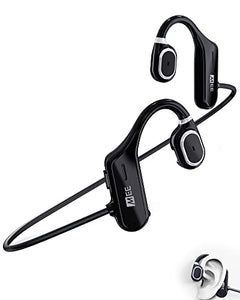 MEE audio AirHooks Open Ear Headphones - Lightweight comfortable Sweatproof Wireless Bluetooth Earbuds with Mic and High Audio c