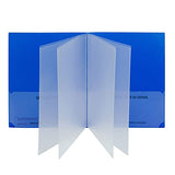 MULTI POCKET FOLDERS BLUE BOX OF 15
