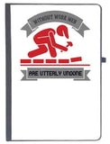 Udnag Ruled Notebook Diary Labor | Without Work Men Are Utterly Undone, [A5 80Pages 80Gsm]
