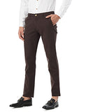 Fyltr Men'S Straight Fit Stretch Cotton Khaki Trousers - Soft Handfeel,Reindeer Brown,Reindeer Brown,38