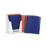 Oxford Translucent TwinPocket Portfolio with Tang Fasteners PORTFOLIO,2 PKT,FAST,AST (Pack of2)