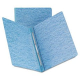 Prong Fastener Premium Pressboard Report Cover, TwoPiece Prong Fastener, 3 Capacity, 8.5 x 11, Blue/Blue