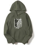 Adro Men'S Cotton Neck Hooded Sweatshirt (H22-M-Winn-Ol_Olive_Xl)