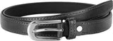 Tpm WomenS Leather Belt, Black, Formal Dress Belt With Silver Buckle, Adjustable Waist Strap, QuickRelease Metal Buckle, For T