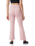 Pumpd Womens Stretchable All-Purpose Flare Pants -Lightweight Anti-Odor Squat Proof Dry Tech Ultra Soft Seams,Pink Strokes,Pink Strokes,Xl