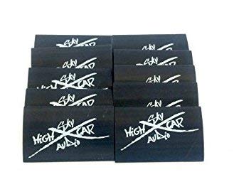 (10) 2/0 or 1/0 Gauge Black 1.5 x 2 Heat Shrink Tube 4 Ring Terminals Tubing
