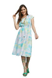 Dhruvi Trendz Womens Lycra Women Western Dresses Regular Fit A-Line (Dt-Dp-Wd1024_Rama_L)