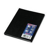 NotePro Notebook, 81/2 x 11, 75 Ruled Sheets, White Paper, Black Cover
