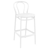 Compamia Victor Indoor Outdoor Bar Stool White (Set of 2)