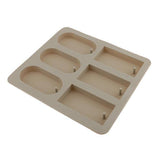ATORSE 3x6Cavity Silicone Aroma Wax Tablet Mold Wax Soap Candle Mould Rectangle&Round