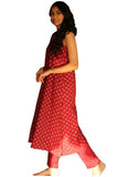 Gosriki Women'S Rayon Viscose Printed A-Line Kurta With Pant (Dhyana Maroon-Gs_Xl_Maroon_X-Large),Maroon,,B0F6NNFK1J