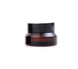 15g Gram 15ml(0.5 OZ) Amber Glass Empty Refillable Inclined Shoulder Cosmetic Jars Empty Face Cream Lotion Lip Balm Storage Cont