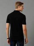 Adro Premium Cotton Polo For Men (Pn23-H-Pln-Bl_Black_M)