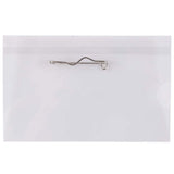 JAM PAPER Plastic Name Tags with Pin - 3 5/8 x 2 1/4 - Clear - 24/Pack