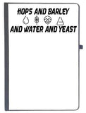 Udnag Ruled Notebook Diary Hops And Barley And Water And Yeast, [A5 80Pages 80Gsm]