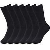 Cotson MenS Fine Business Socks Cotton Combo Pack Of 6 Pairs (Black)