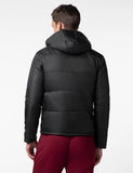 Fyltr Men'S Lightweight Winter Puffer Jacket With Stand Collar & Hood- Full Zipper | Side Pockets | Front Patch Pockets With Snap Button,Every Ebony,Every Ebony,2Xl