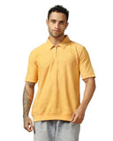 Leriya Fashion Mens T Shirt | Textured T Shirts For Men| Oversized T-Shirt For Men (X-Large, Yellow)