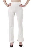 Leriya Fashion Women'S Regular Trousers (Lf-Tr-702-S) White