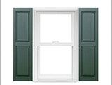 Homeside Raised Panel Vinyl Shutters (1 Pair)- 12 x 35 - Pine