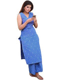 Gosriki Women'S Rayon Viscose Printed Straight Kurta With Pant (Numanta Blue-Vks02-Gs_M_Blue_Medium),Blue,,B0F8QCPNZ5