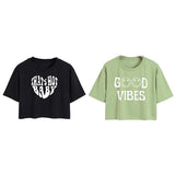 Toplot Tops For Women || Western Tops For Woman Stylish || Crop T-Shirt Western Pack Of 2 (Combo-Top-5258-Blk-Pst-S),Black-Pista,,B0F6NMYSFB