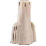 Gardner Bender, Tan 161H1 HexLok High Performance Twist Connectors, 228 AWG, Electrical Wire Nut, 175 pk, 175 Pack, Pieces