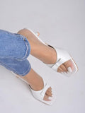Shoetopia Women'S Heel-1215 Heeled Sandal-4 Kids Uk (Heel-1215-White)-Eu37,White,4,B0CXJ1SPFD