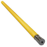 LieFlat ScrewIn Mop Handle, Lacquered Wood, 1 1/8 dia x 54, Natural