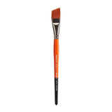 KINGART Premium Radiant 6400-3/4 Angular Shader Series Artist Brush, Synthetic Taklon Hair, Short Handle, for Acrylic, Oil and W