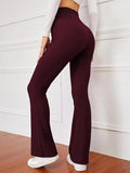 Leriya Fashion Women's Western Ribbed Stretchable Trousers for Women || Casual Wear Jogging Wear || Sweatpants || Lightweight Wear. (X-Large Maroon),Maroon