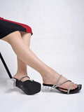 Shoetopia Women'S Flat Sandal,Black,5,B0CNVKPCNR