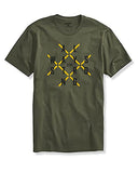 Adro Mens Always Stay Strong Cotton T-Shirt (Rn22-03-Alw-Ol_Olive_2Xl)