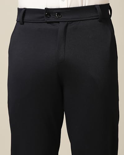 Toplot Men'S Formal Trousers || Slim Fit Men'S Wear Trousers || Stretchable Formal Pant Trousers || Trouser For Men (Formal-5181-Navy-38),Navy,38,B0DKBM3MW4
