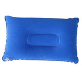 Merishopp 2Xinflatable Pillow Travel Air Cushion Camping Car Beach Head Rest Support 43X27Cm Blue | Sporting Goods | Outdoor Spo