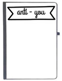 Udnag Ruled Notebook Diary AntiYou, [A5 80Pages 80Gsm]