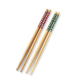7horse 2 Pair Tableware Solid Wooden Chopsticks 24 cm Long Reusable Designer Bamboo Wooden Chopstick