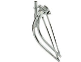 Lowrider 26 Bent Spring Fork 1 Chrome. Bike Fork, Bicycle Fork, Bike Fork Bicycle Fork, Beach Cruiser Fork, Stretch Cruiser for,