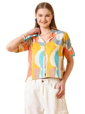 Wedani Regular Fit Top For Women,YELLOW,L
