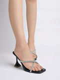 Shoetopia Women'S Platform Heel Sandal,Black,5,B0CMXQS7Y3