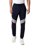 Fyltr Men'S Colourblock Joggers With Elasticated Waist And Contrast Drawstrings,Vainly Navy,Vainly Navy,36