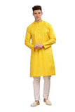 Be Active Men'S Cotton Regular Kurta (C-399-1_Yellow-2
