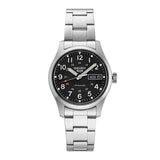 SEIKO SRPJ81 Mens Analog Mechanical Watch Black Dial Silver Stainless Steel Band 100 Meters Water Resistant Depth Mechanica