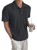 Leriya Fashion Solid Regular Fit Casual Old Money Polo t Shirt for Men (LF-MT-1126_Grey 2XL)