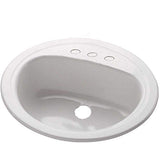 Bootz Industries 021-2445 Azalea Porcelain Enameled Steel 20 X 17 Lavatory Sink In White