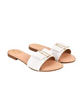 Shoetopia Girls Flat-104 White Flat Sandal - 6 Uk (Girls-Flat-104-White),White,6,B0CQK3G7SB